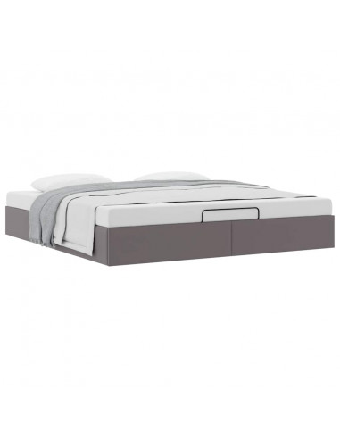 Struttura Letto Pouf senza Materasso 160x200 cm Similpelle