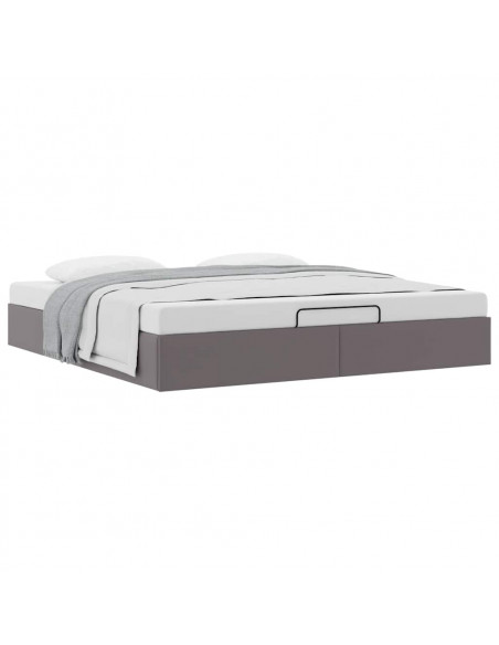 Struttura Letto Pouf senza Materasso 160x200 cm Similpelle