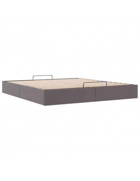 Struttura Letto Pouf senza Materasso 160x200 cm Similpelle