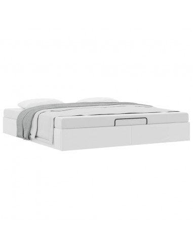 Struttura Letto Pouf senza Materasso 160x200 cm Similpelle