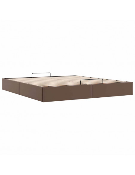 Struttura Letto Pouf senza Materasso 180x200 cm Similpelle