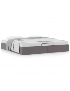 Struttura Letto Pouf senza Materasso 180x200 cm Similpelle