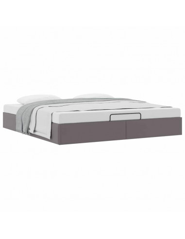 Struttura Letto Pouf senza Materasso 180x200 cm Similpelle