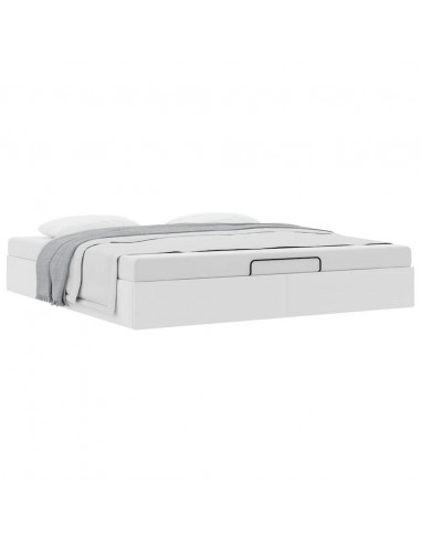 Struttura Letto Pouf senza Materasso 180x200 cm Similpelle