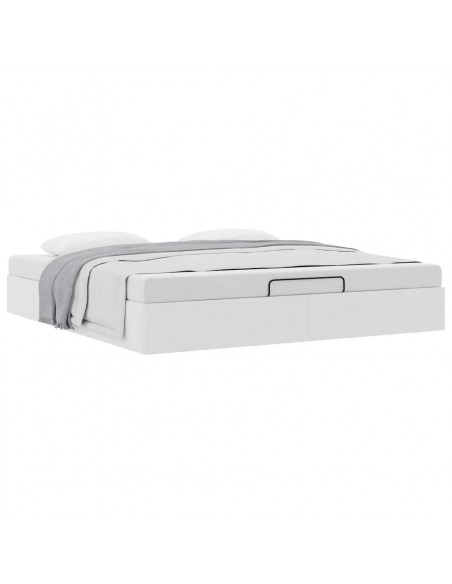 Struttura Letto Pouf senza Materasso 180x200 cm Similpelle