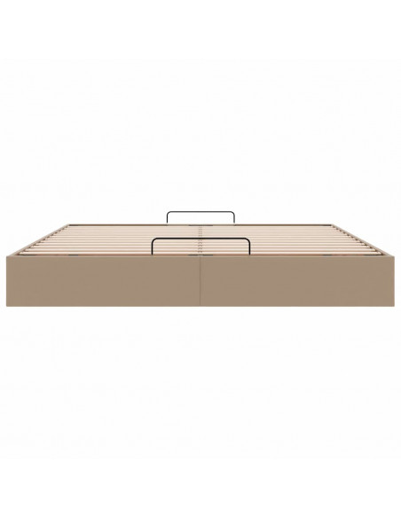 Struttura Letto Pouf senza Materasso 200x200 cm Similpelle