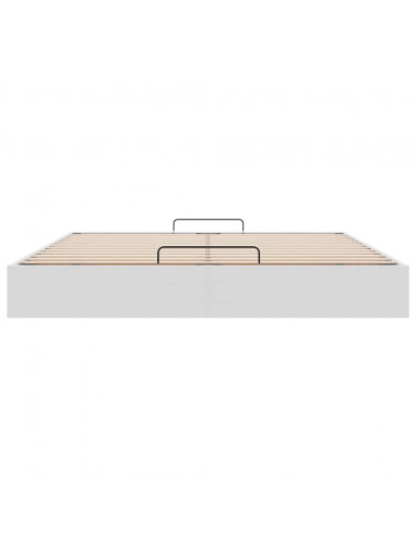 Struttura Letto Pouf senza Materasso 200x200 cm Similpelle