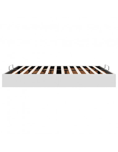 Struttura Letto Pouf senza Materasso 200x200 cm Similpelle