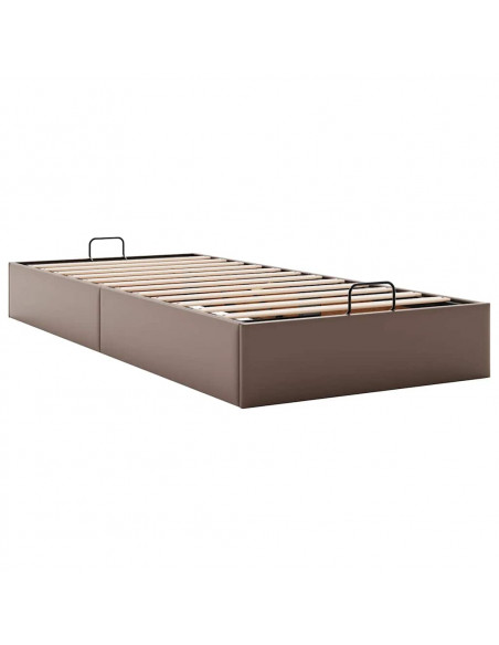 Struttura Letto Pouf senza Materasso 90x190 cm Similpelle
