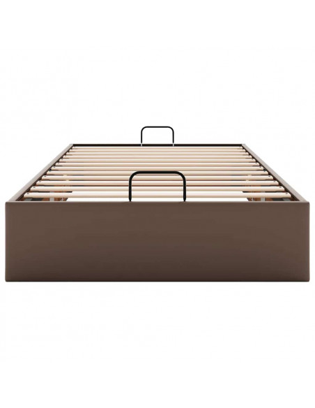 Struttura Letto Pouf senza Materasso 90x190 cm Similpelle