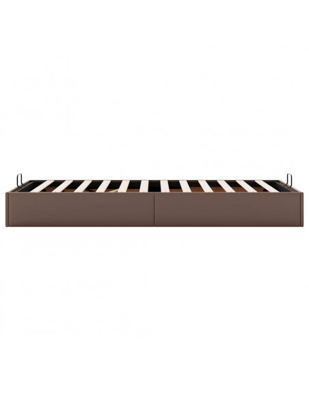 Struttura Letto Pouf senza Materasso 90x190 cm Similpelle