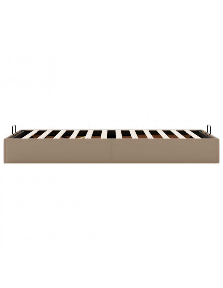 Struttura Letto Pouf senza Materasso 90x190 cm Similpelle