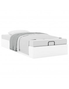 Struttura Letto Pouf senza Materasso 90x190 cm Similpelle 2