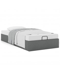 Struttura Letto Pouf senza Materasso 90x200 cm in Tessuto