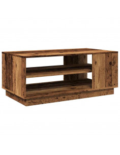 Tavolino da Salotto Legno Antico 102x55x43 cm Legno Multistrato 2