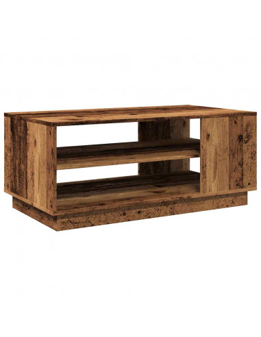 Tavolino da Salotto Legno Antico 102x55x43 cm Legno Multistrato