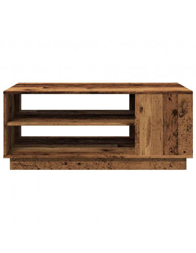 Tavolino da Salotto Legno Antico 102x55x43 cm Legno Multistrato