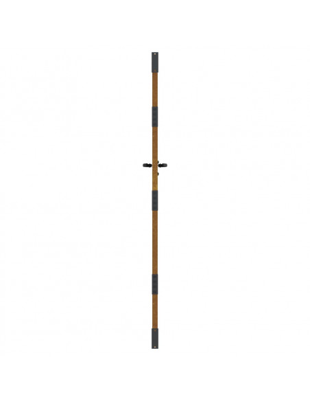 Cancello da giardino 85x175 cm in acciaio Corten con design erba