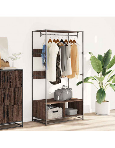 Armadio Rovere Marrone 90x50x180 cm in Truciolato