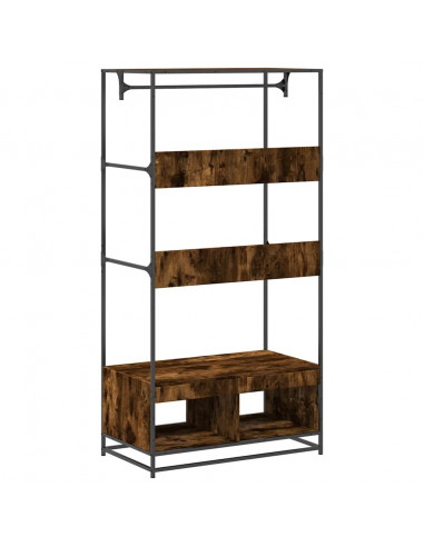 Armadio Rovere Fumo 90x50x180 cm in Truciolato