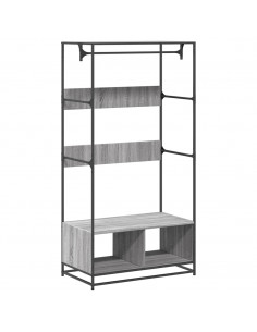 Armadio Grigio Sonoma 90x50x180 cm in Truciolato