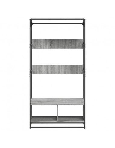 Armadio Grigio Sonoma 90x50x180 cm in Truciolato