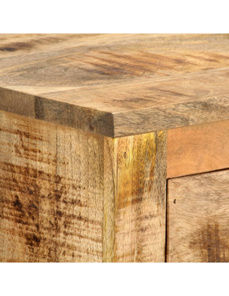 Armadietto con Ruote 70x40x75 cm in Legno Massello di Mango