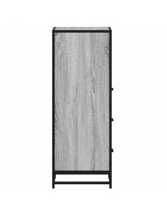 Armadietto Bagno Grigio Sonoma 35x37,5x100 cm Legno Multistrato