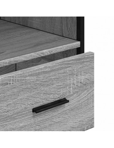 Armadietto Bagno Grigio Sonoma 35x37,5x100 cm Legno Multistrato