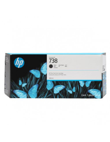 HP 738 300-ML BLACK DESIGNJET INK