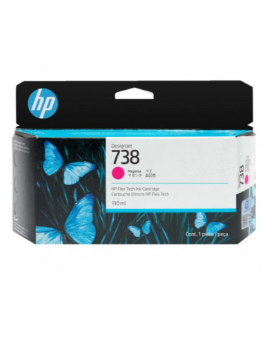HP 738 130-ML MAGENTA DESIGNJET INK