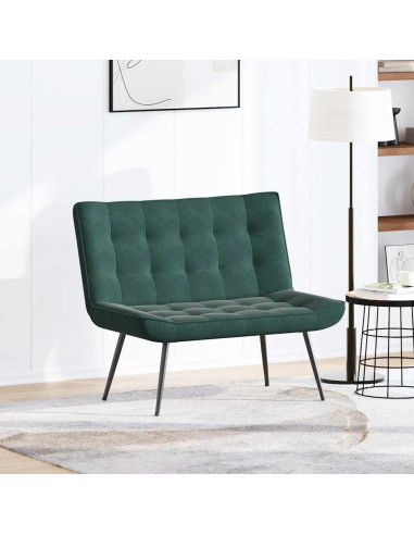 Panca Verde Scuro 110x74x84 cm in Velluto