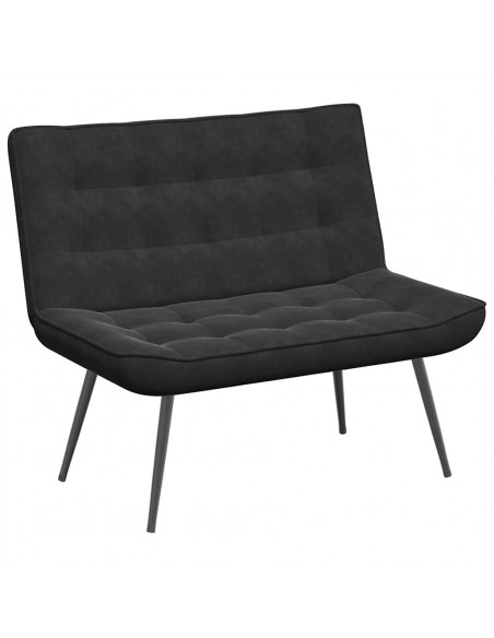 Panca Nera 110x74x84 cm in Velluto