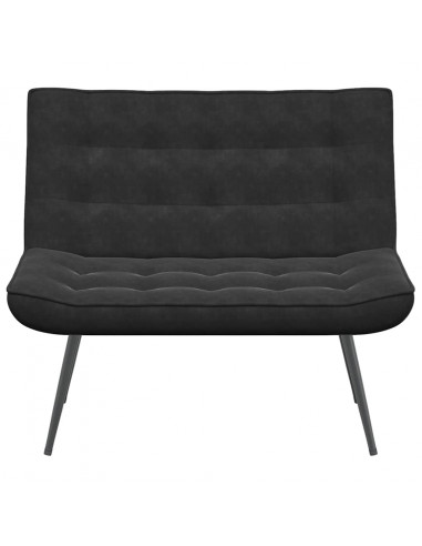 Panca Nera 110x74x84 cm in Velluto