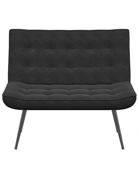Panca Nera 110x74x84 cm in Velluto