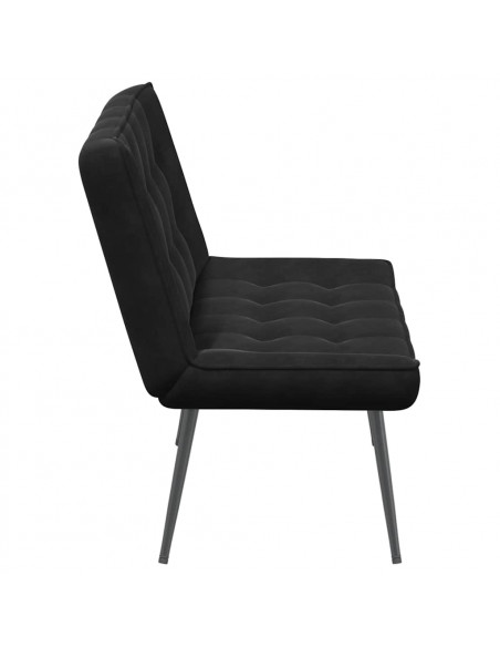 Panca Nera 110x74x84 cm in Velluto