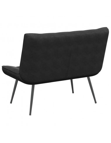 Panca Nera 110x74x84 cm in Velluto