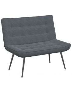 Panca Grigio Scuro 110x74x84 cm in Velluto