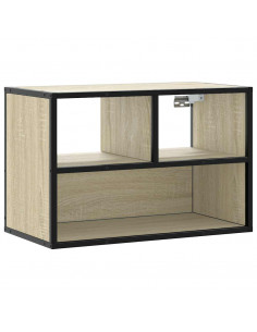 Mobile TV Rovere Sonoma 60x31x39,5cm Legno Multistrato Metallo
