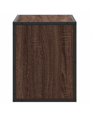 Mobile TV Rovere Marrone 60x31x39,5cm in Truciolato e Metallo