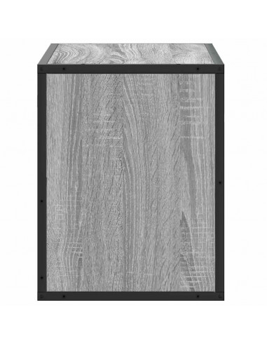 Mobile TV Grigio Sonoma 60x31x39,5cm in Truciolato e Metallo