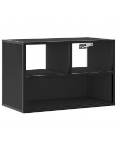 Mobile Porta TV Nero 60x31x39,5cm in Truciolato e Metallo