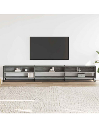 Mobile Porta TV Grigio Sonoma 270x40x46 cm in Truciolato