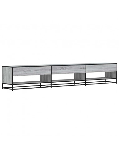 Mobile Porta TV Grigio Sonoma 270x40x46 cm in Truciolato