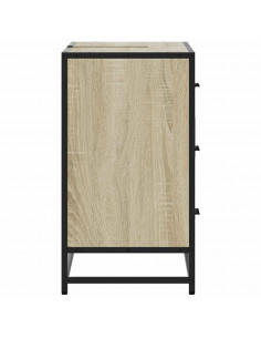 Mobile Lavabo Bagno Rovere Sonoma 60x30x60 cm Legno Multistrato