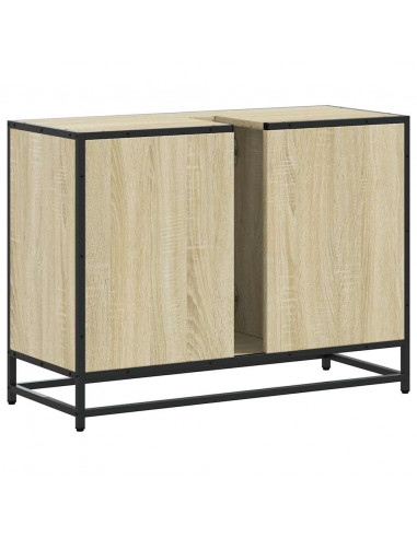 Mobile Lavabo Bagno Rovere Sonoma 60x30x60 cm Legno Multistrato