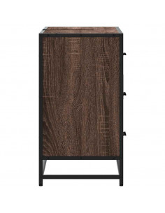 Mobile Lavabo Bagno Rovere Marrone 60x30x60cm Legno Multistrato