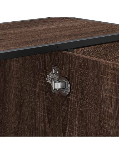 Mobile Lavabo Bagno Rovere Marrone 60x30x60cm Legno Multistrato