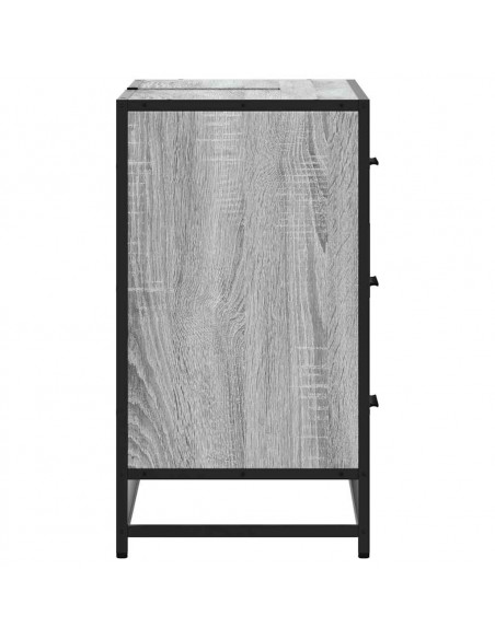 Mobile Lavabo Bagno Grigio Sonoma 60x30x60 cm Legno Multistrato