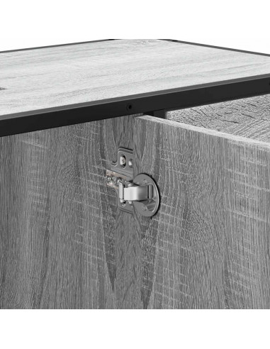 Mobile Lavabo Bagno Grigio Sonoma 60x30x60 cm Legno Multistrato